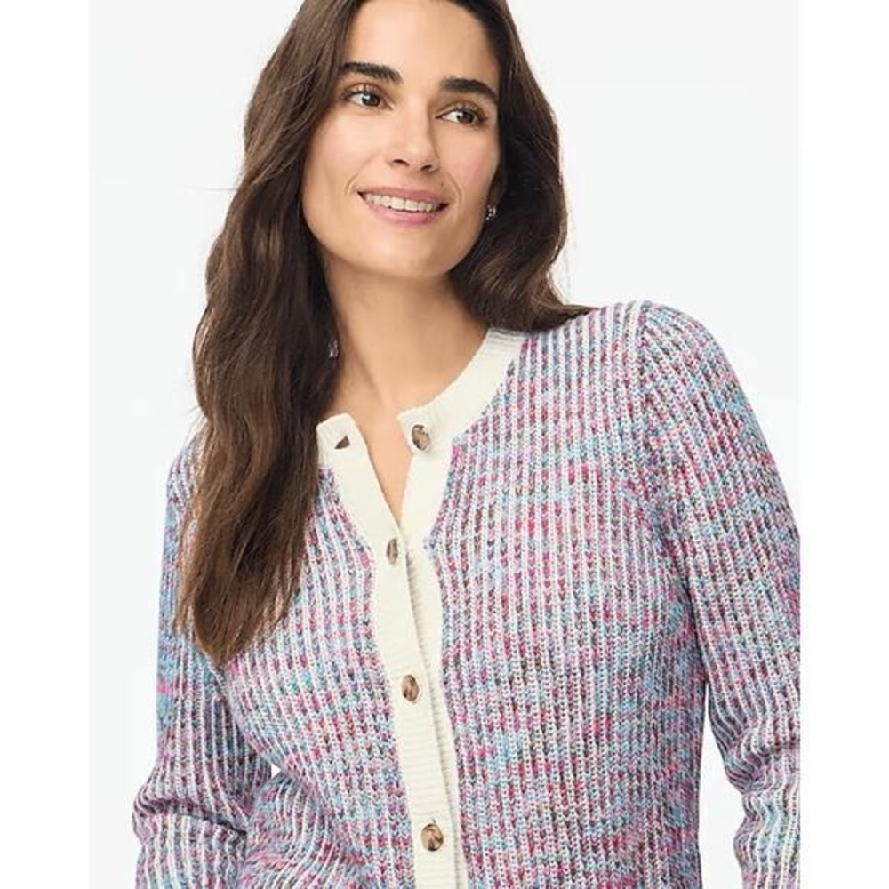NWT J. Crew Factory Ladder-stitch lady cardigan sweater